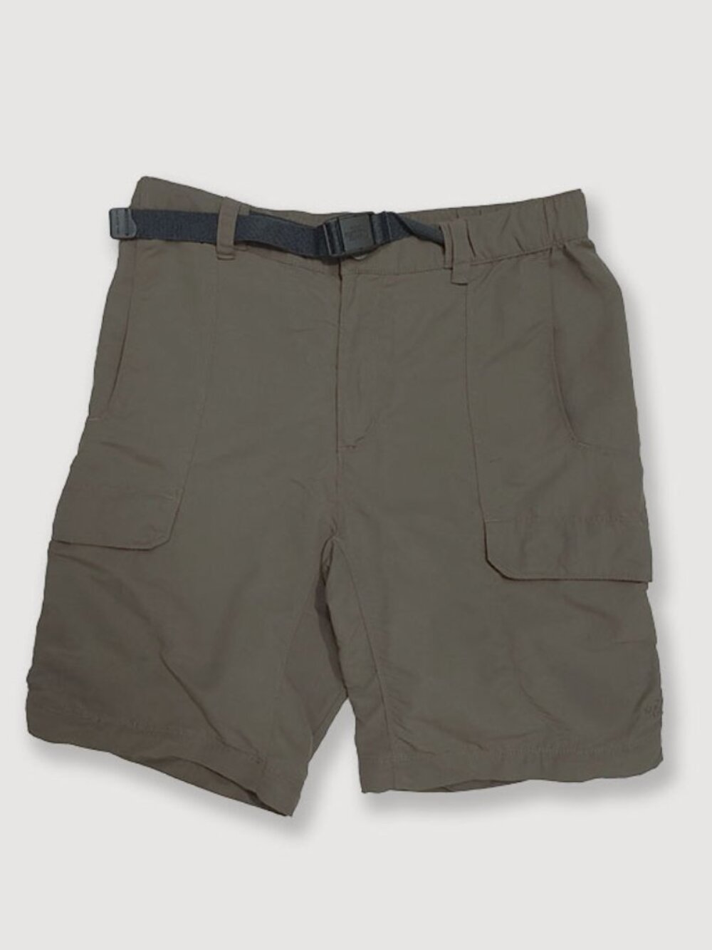 North Face Cargo Shorts Men's Grey Khaki 100% Nylon Gorpcore Outdoor Hiking